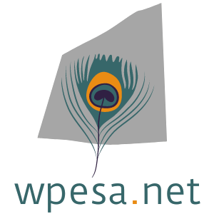 WPESA.net peacock feather logo